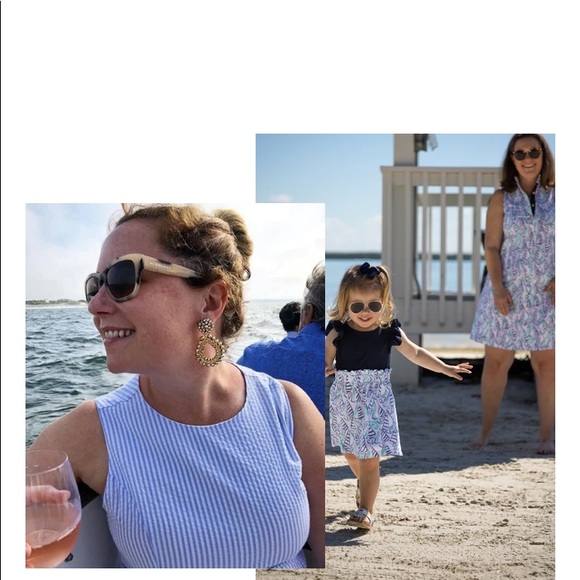 Duffield lane nautical seersucker summer dress size small - Picture 9 of 12